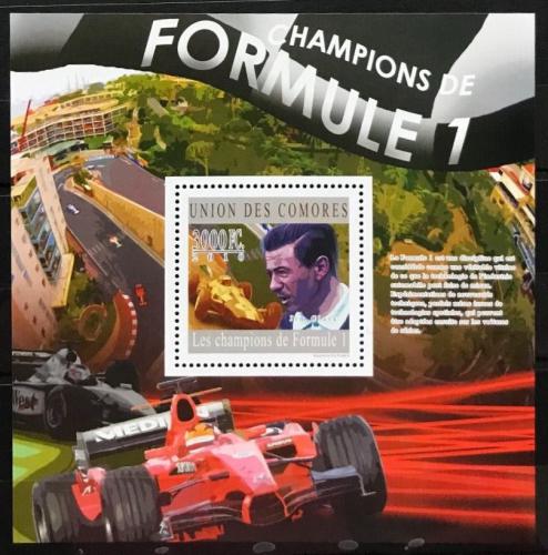 Poštová známka Komory 2010 Formule 1 Mi# Block 591 Kat 15€
