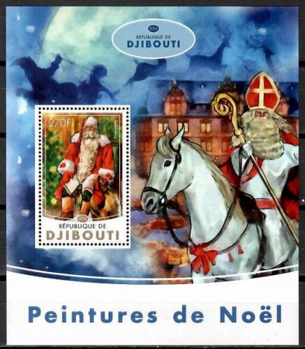 Poštová známka Džibutsko 2016 Vianoce Mi# 1012 Block