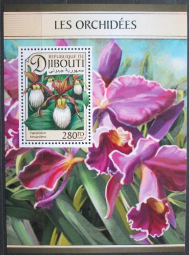 Poštová známka Džibutsko 2016 Orchideje Mi# 1329 Block