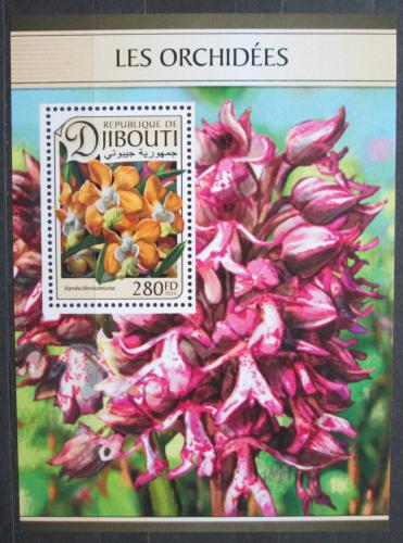 Poštová známka Džibutsko 2016 Orchideje Mi# 1330 Block