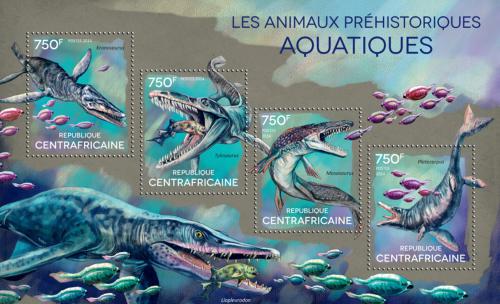 Poštové známky SAR 2014 Vodní dinosaury Mi# 5115-18 Kat 14€
