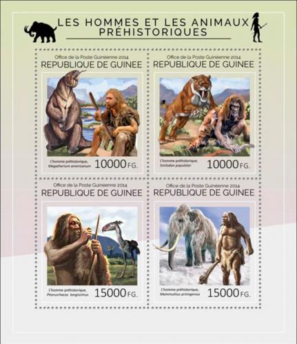 Poštové známky Guinea 2014 Život v praveku Mi# 10612-15 Kat 20€