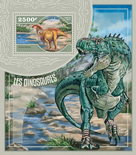 Poštová známka Niger 2014 Dinosaury Mi# Block 353 Kat 10€