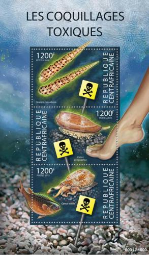 Poštové známky SAR 2015 Jedovaté mušle Mi# 5517-19 Kat 16€