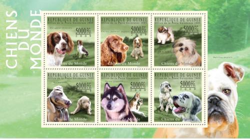 Poštové známky Guinea 2009 Psy Mi# 7204-09 Kat 12€ 
