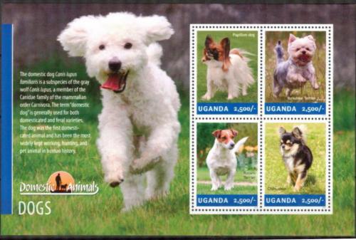 Poštové známky Uganda 2014 Psy Mi# 3310-13 Kat 12€