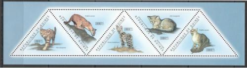 Poštové známky Guinea 2011 Divoké maèky Mi# 8676-80 Kat 20€