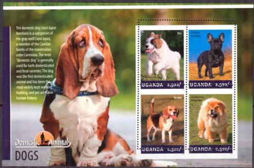 Poštové známky Uganda 2014 Psy Mi# 3314-17 Kat 12€