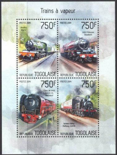 Poštové známky Togo 2014 Parní lokomotívy Mi# 5707-10 Kat 12€