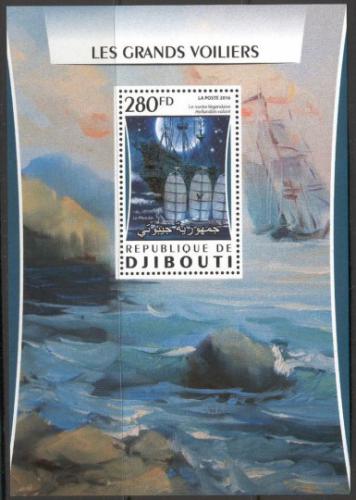Poštová známka Džibutsko 2016 Plachetnice Mi# 1060 Block 