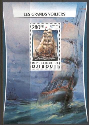 Poštová známka Džibutsko 2016 Plachetnice Mi# 1062 Block