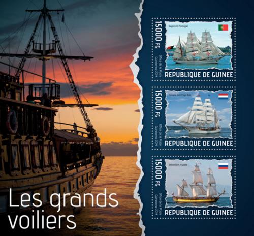 Poštové známky Guinea 2014 Plachetnice Mi# 10275-77 Kat 18€