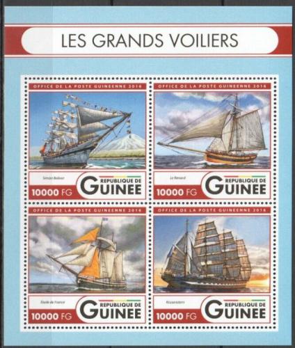 Poštové známky Guinea 2016 Plachetnice Mi# 11956-59 Kat 16€
