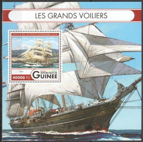 Poštová známka Guinea 2016 Plachetnice Mi# Block 2687 Kat 16€