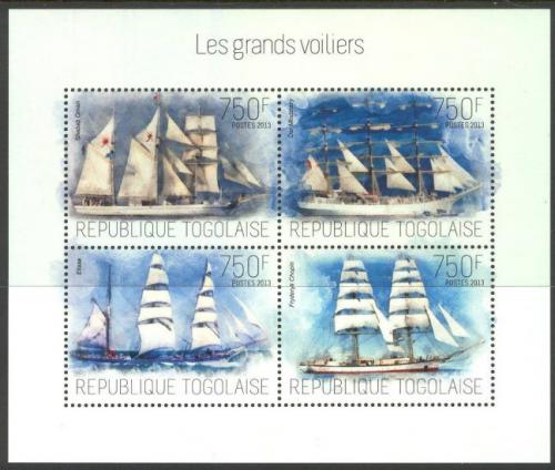 Poštové známky Togo 2013 Plachetnice Mi# 5346-49 Kat 12€