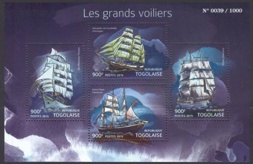 Poštové známky Togo 2015 Plachetnice Mi# 6897-6900 Kat 14€