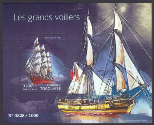 Poštová známka Togo 2015 Plachetnice Mi# Block 1195 Kat 13€