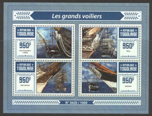 Poštové známky Togo 2015 Plachetnice Mi# 7129-32 Kat 15€