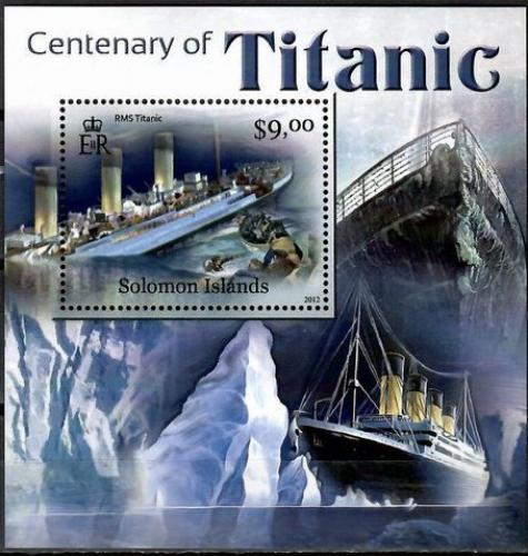 Poštová známka Šalamúnove ostrovy 2012 Titanic Mi# 1522 Block 