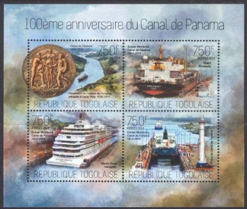 Poštové známky Togo 2014 Panamský prùplav, 100. výroèie Mi# 5550-53 Kat 12€