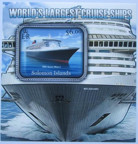 Poštová známka Šalamúnove ostrovy 2012 Výletní lode Mi# 1634 Block