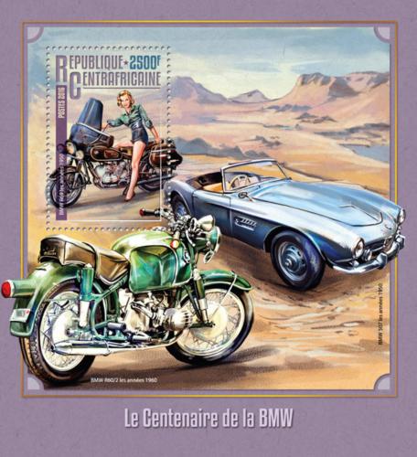 Poštová známka SAR 2016 Motocykle a automobily BMW Mi# Block 1446 Kat 12€