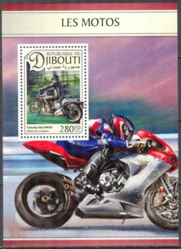 Poštová známka Džibutsko 2016 Motocykle Mi# 1356 Block