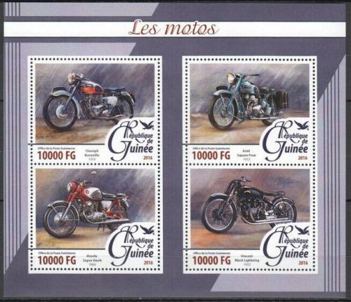 Potov znmky Guinea 2016 Motocykle Mi# 11691-94 Kat 16