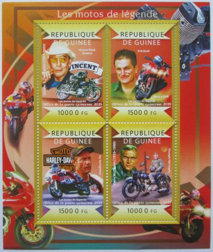 Poštové známky Guinea 2015 Motocykle Mi# 10997-11000 Kat 20€