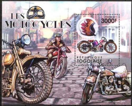 Poštová známka Togo 2011 Motocykle Mi# Block 692 Kat 12€