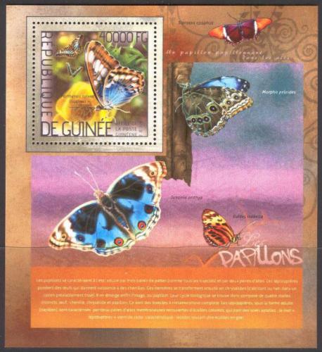 Poštová známka Guinea 2014 Motýle Mi# Block 2353 Kat 16€