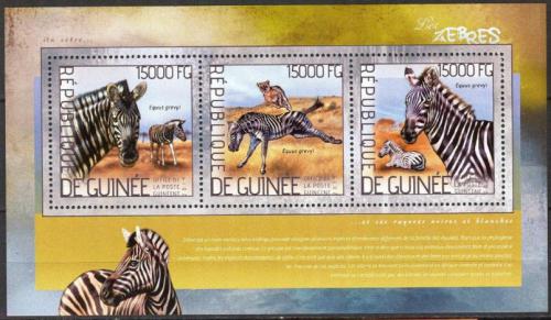 Poštové známky Guinea 2014 Zebry Mi# 10363-65 Kat 18€