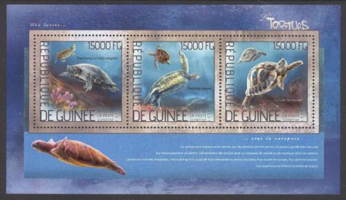 Poštové známky Guinea 2014 Korytnaèky Mi# 10331-33 Kat 18€