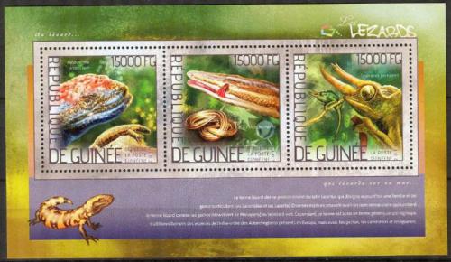 Poštové známky Guinea 2014 Jašterice Mi# 10335-37 Kat 18€