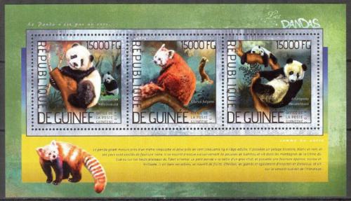 Poštové známky Guinea 2014 Pandy Mi# 10371-73 Kat 18€