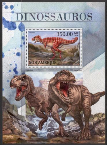 Poštová známka Mozambik 2016 Dinosaury Mi# Block 1222 Kat 20€ 