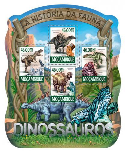 Poštové známky Mozambik 2015 Dinosaury Mi# 7874-77 Kat 10€