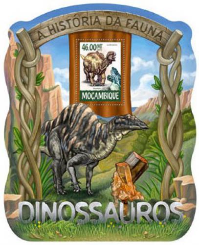Poštová známka Mozambik 2015 Dinosaury Mi# 7875 Block