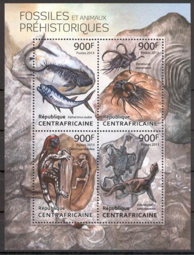 Poštové známky SAR 2013 Dinosaury a fosílie Mi# 4186-89 Kat 16€