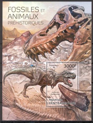 Poštová známka SAR 2013 Dinosaury a fosílie Mi# Block 1051 Kat 14€