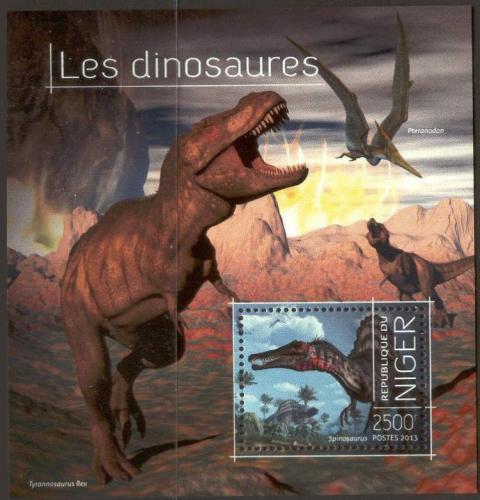 Poštová známka Niger 2013 Dinosaury Mi# Block 251 Kat 10€