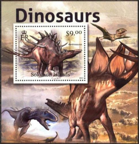 Poštová známka Šalamúnove ostrovy 2012 Dinosaury Mi# 1467 Block