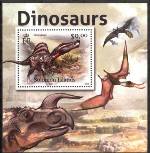 Poštová známka Šalamúnove ostrovy 2012 Dinosaury Mi# 1468 Block