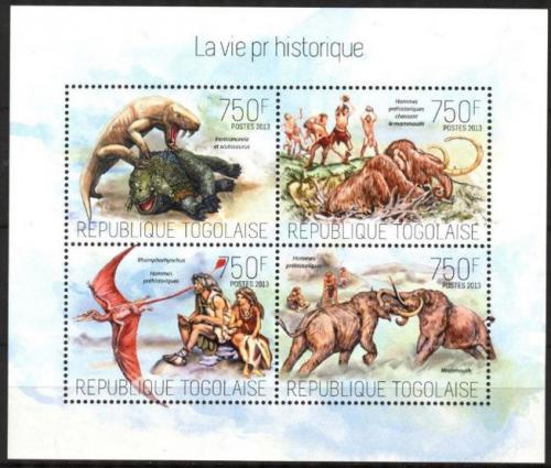 Poštové známky Togo 2013 Život v praveku Mi# 5336-39 Kat 12€