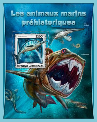 Poštová známka SAR 2017 Moøští dinosaury Mi# Block 1563 Kat 15€