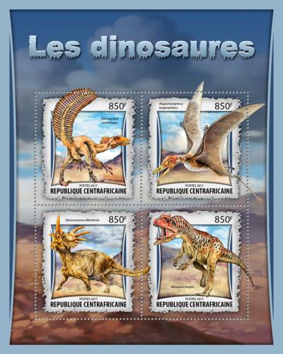 Poštové známky SAR 2017 Dinosaury Mi# 6720-23 Kat 15€