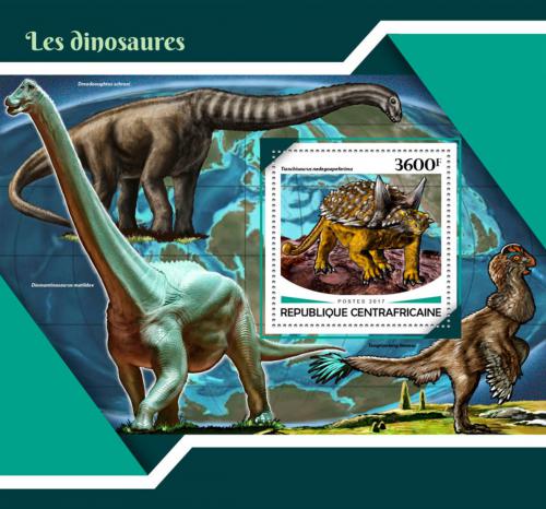 Poštová známka SAR 2017 Dinosaury Mi# Block 1668 Kat 16€