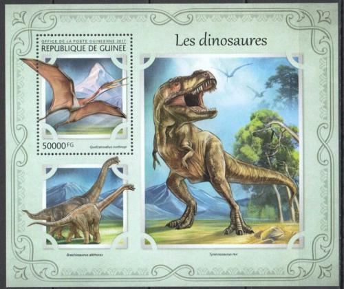 Poštová známka Guinea 2017 Dinosaury Mi# Block 2733 Kat 20€
