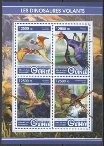 Poštové známky Guinea 2017 Létající dinosaury Mi# 12291-94 Kat 20€