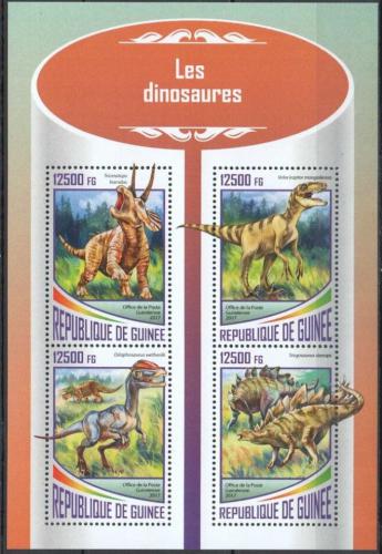 Poštové známky Guinea 2017 Dinosaury Mi# 12660-63 Kat 20€
